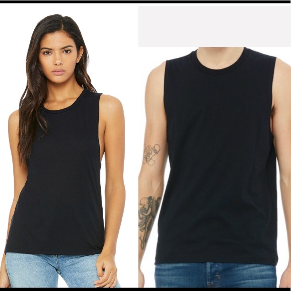 new • bella canvas unisex muscle tee